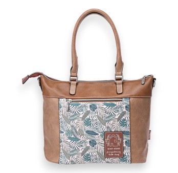 Sac à main Sweet & Candy poche sangles nuances marron