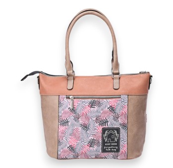 Sac à main Sweet & Candy poche sangles rose et noir