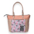 Sac à main Sweet & Candy poche sangles rose et noir