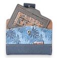 Portefeuille porte monnaie Sweet & Candy forêt tropicale Bleue