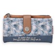 Portefeuille Sweet & Candy jardin papillons bleu
