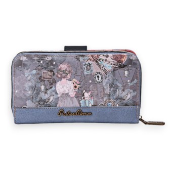 Portefeuille Sweet & Candy petite fille en ballade bleu