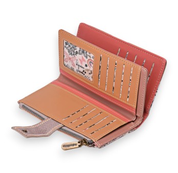 Portefeuille Sweet & Candy vieux rose petite fille en voyage