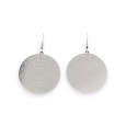 Boucles d'oreilles Mandala argenté