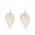 Boucles d'oreilles feuilles dorées