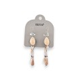 Boucles d'oreilles métal argenté coquillage marque Ikita