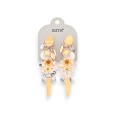 Boucles d'oreilles à clip esprit bohème chic métal doré marque Ikita
