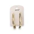 Boucles d'oreilles Ikita design original doré vieilli