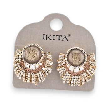 Boucles d'oreilles Ikita Soleil Doré