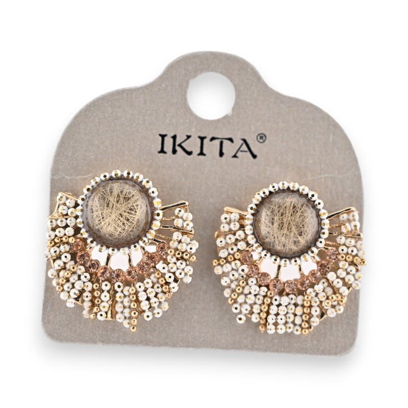 Boucles d'oreilles Ikita Soleil Doré