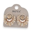 Boucles d'oreilles Ikita Soleil Doré
