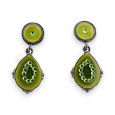 Boucles d'oreilles pendantes kaki