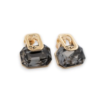 Boucles d'oreilles chics dorées bijouterie