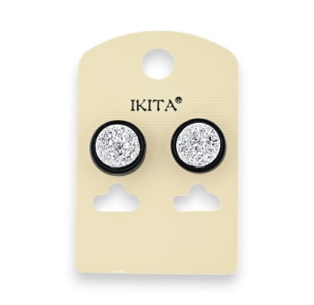 Boucles d'Oreilles Crépis argenté Ikita