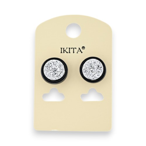 Boucles d'Oreilles Crépis argenté Ikita