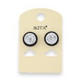 Boucles d'Oreilles Crépis argenté Ikita