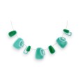 Collier argenté Turquoise vert de chez Ikita