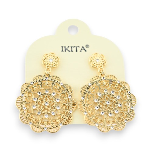 Boucles d'oreilles orientales dorées de chez Ikita