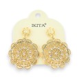 Boucles d'oreilles orientales dorées de chez Ikita