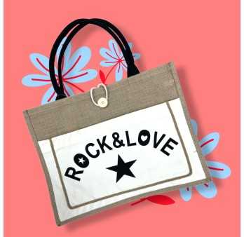Tote bag Rock & Love