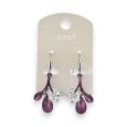 Boucles d'oreilles Ikita fleurs Violines