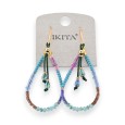 Boucles d'oreilles Ikita Perles Multicolores