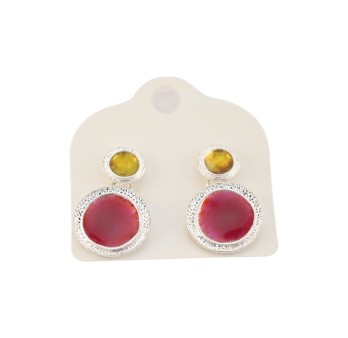 Boucles d'oreilles colorées Ikita