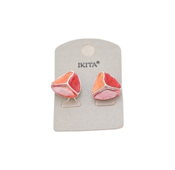 Boucles d'oreilles tricolores de chez Ikita
