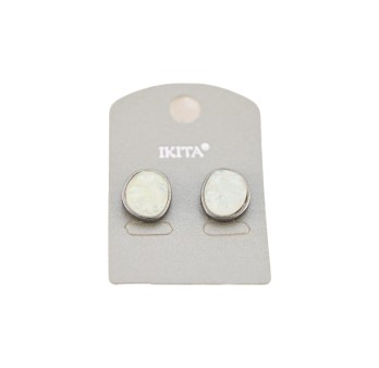 Boucles d'oreilles imitation Nacre relief de chez Ikita