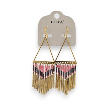 Boucles d'oreilles indiennes fines perles de chez Ikita