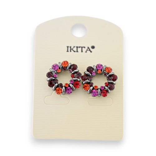 Boucles d'oreilles rondes Ikita