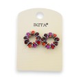 Boucles d'oreilles rondes Ikita