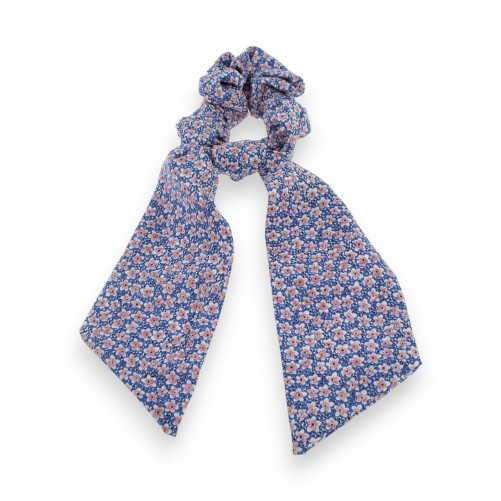 Chouchou Liberty Bleu à Ruban