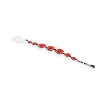 Bracelet Coquelicots de chez Lolilota