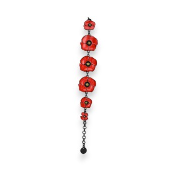 Bracelet Coquelicots de chez Lolilota