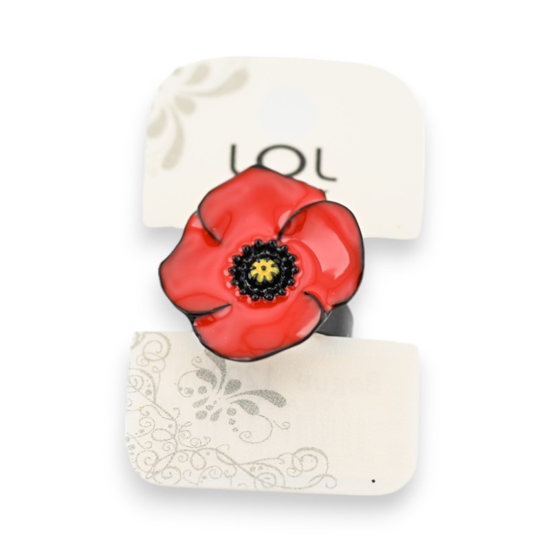 Bague Coquelicot de chez Lolilota