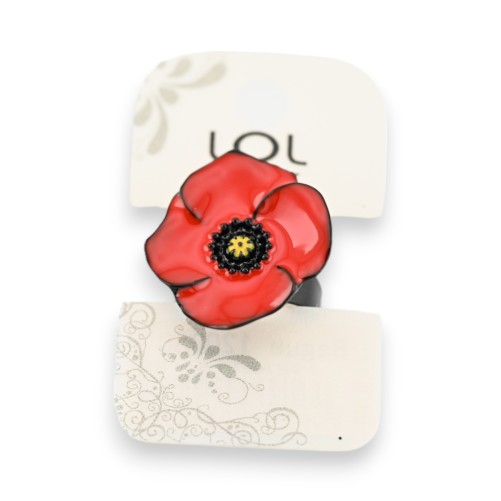 Bague Coquelicot de chez Lolilota