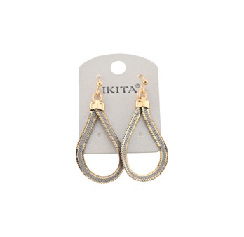 Boucles d'Oreilles Goutte Bicolores Ikita