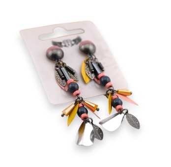 Boucles d'oreilles pendantes tendances feuilles