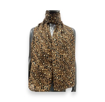 Foulard Étoiles Célestes marron