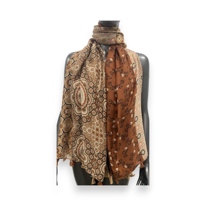 Foulard Ethnique Marron