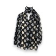 Foulard Coeurs beige et gris