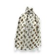 Foulard Coeurs Beige et Marron