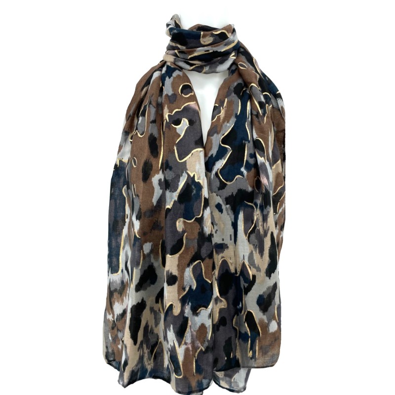 Foulard Camouflage noir