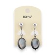 Boucles d'oreilles pendantes Ikita effet perles de nacre