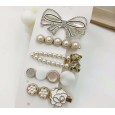 Set de 5 barrettes à cheveux fantaisie