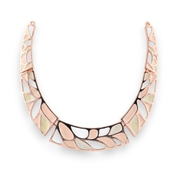 Collier Mosaïque Cuivré Rosé de chez Ikita