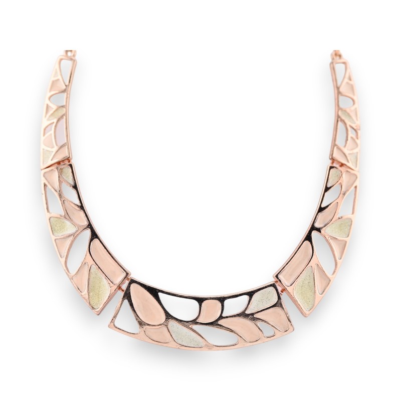 Collier Mosaïque Cuivré Rosé de chez Ikita