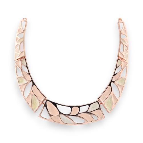 Collier Mosaïque Cuivré Rosé de chez Ikita