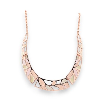 Collier Mosaïque Cuivré Rosé de chez Ikita